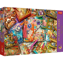 Puzzle Premium Plus Quality 1000 El Tea Time Biurko Dziennikarza Trefl