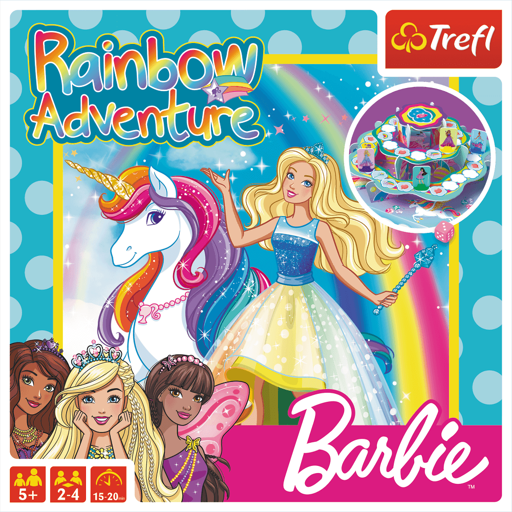 Barbie Rainbow Adventure Gra Planszowa Dla Dzieci Od Trefl
