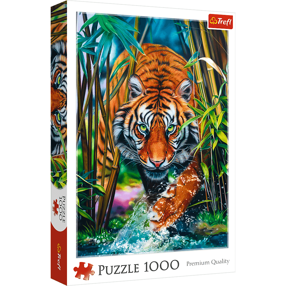Drapiezny Tygrys Puzzle 1000 Elementow Trefl