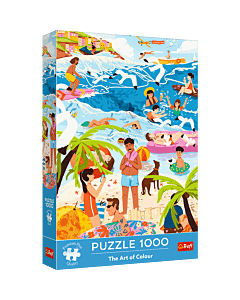 Puzzle Premium Plus Quality 1000 el. The Art of Colour: W wakacyjnym ferworze - opakowanie