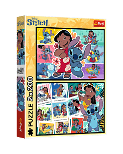 Puzzle Lilo & Stitch 2 x 200 el. Wesołe życie Stitcha