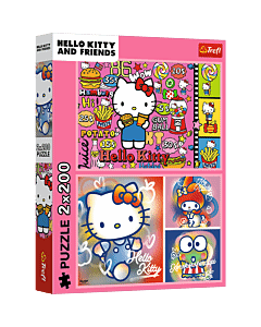 Puzzle Hello Kitty 2 x 200 el. Hello Kitty i przyjaciele