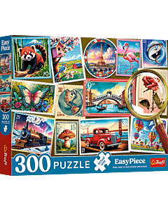 Puzzle EasyPiece 300 el. Znaczki pocztowe - opakowanie