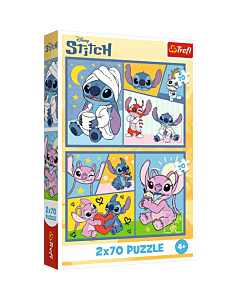 Puzzle Lilo & Stitch 2 x 70 el. Ze Stitchem nie ma nudy