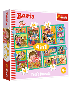 Przygody Basi - puzzle 4w1 1