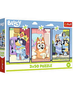 Puzzle Bluey 3 x 50 el. Rodzina Bluey