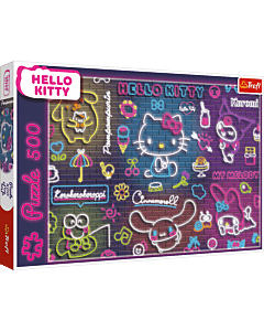 Puzzle Hello Kitty 500 el. Neon Hello Kitty - opakowanie