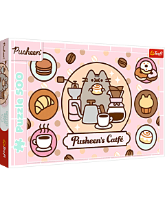 Puzzle Pusheen 500 el. Pusheen w kawiarni