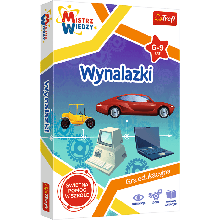 Gra dla dzieci Wynalazki Mistrz Wiedzy