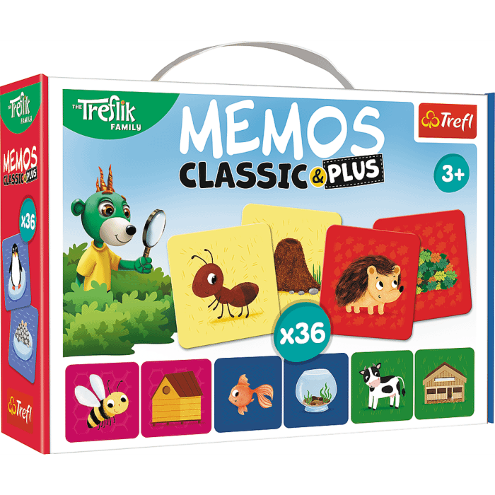 Memos Classic&plus Zwierzęta i ich domki Rodzina Treflkiów 