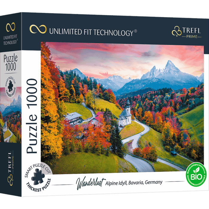 Puzzle Prime 1000 el. At the Foot of Alps, Bavaria, Germany