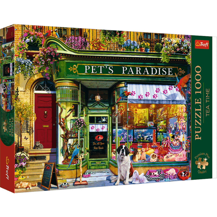 Puzzle Premium Plus Quality 1000 el. Tea Time: Raj dla zwierząt