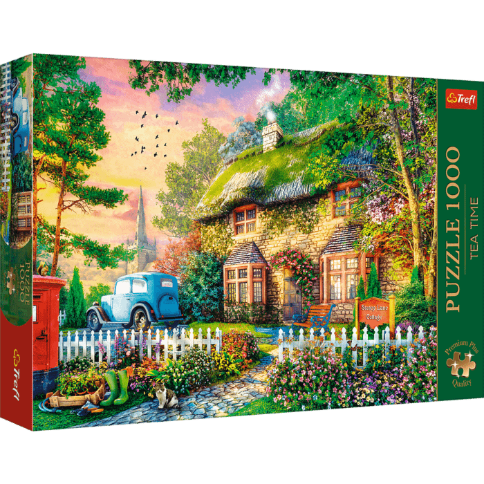 Puzzle Premium Plus Quality 1000 el. Tea Time: Domek Stoney Lane