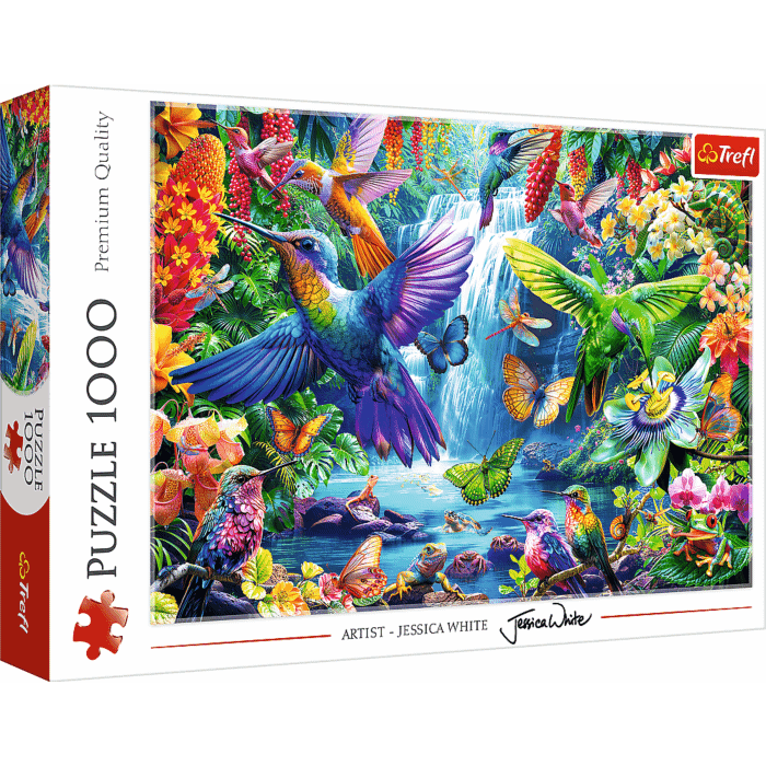 Puzzle 1000 el. Kolibry w tropikach