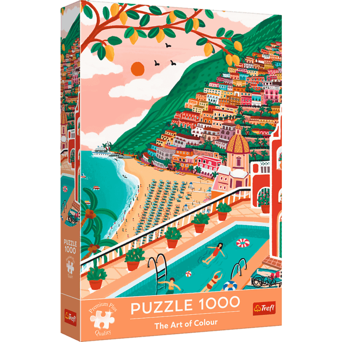 Puzzle Premium Plus Quality 1000 el. The Art of Colour: Positano, Włochy