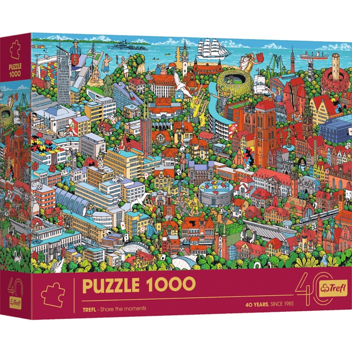 Puzzle 1000 el. 40-lecie Trefl - Trójmiasto