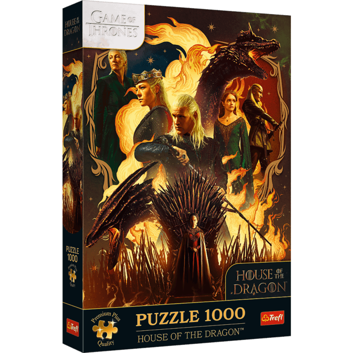 Puzzle Premium Plus Quality Gra o tron 1000 el. Ród Smoka