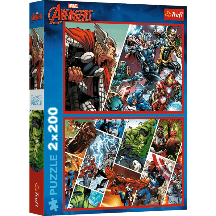 Puzzle Marvel 2 x 200 el. Obrońcy świata