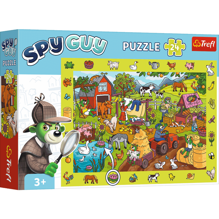 Puzzle obserwacyjne Spy Guy 24 el. Farma