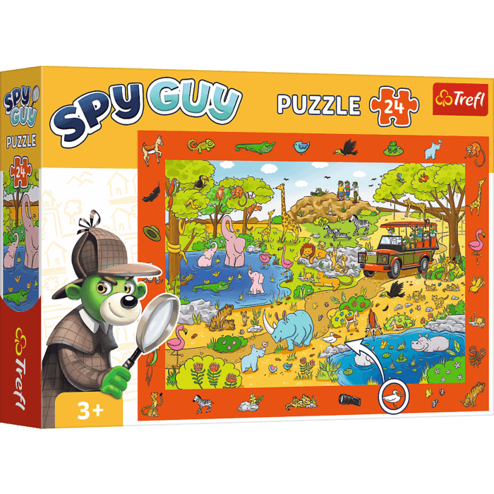 Puzzle obserwacyjne Spy Guy 24 el. Safari