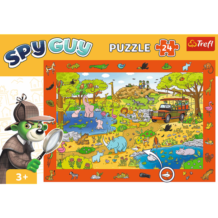 Puzzle obserwacyjne Spy Guy 24 el. Safari