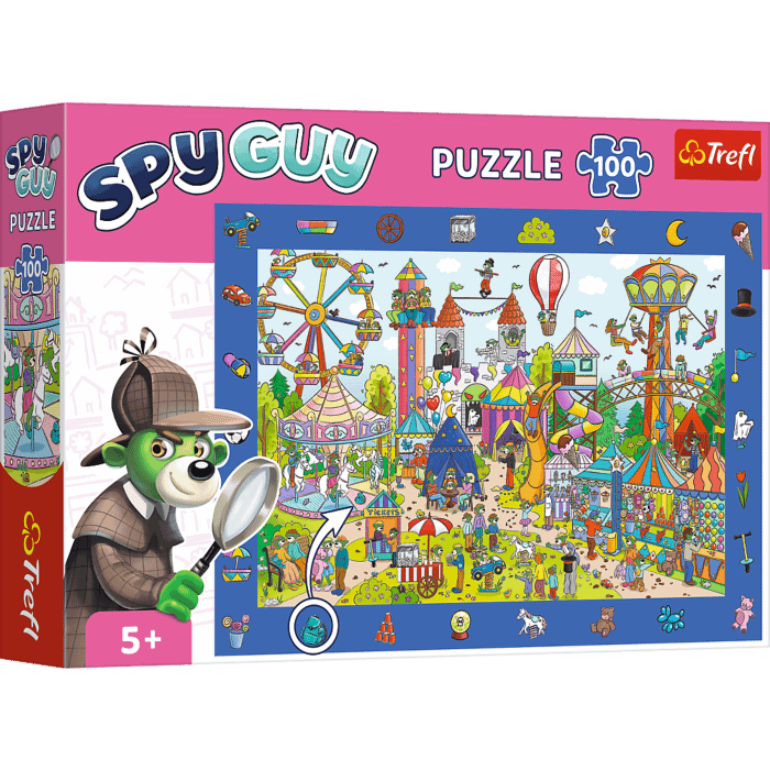 Puzzle obserwacyjne Spy Guy 100 el. Wesołe miasteczko