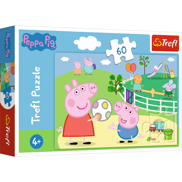 Puzzle Świnka Peppa 60 el. Zabawy w gronie przyjaciół