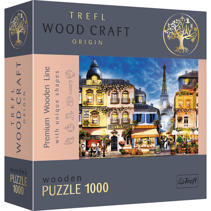 Puzzle drewniane 1000 el. Francuska uliczka