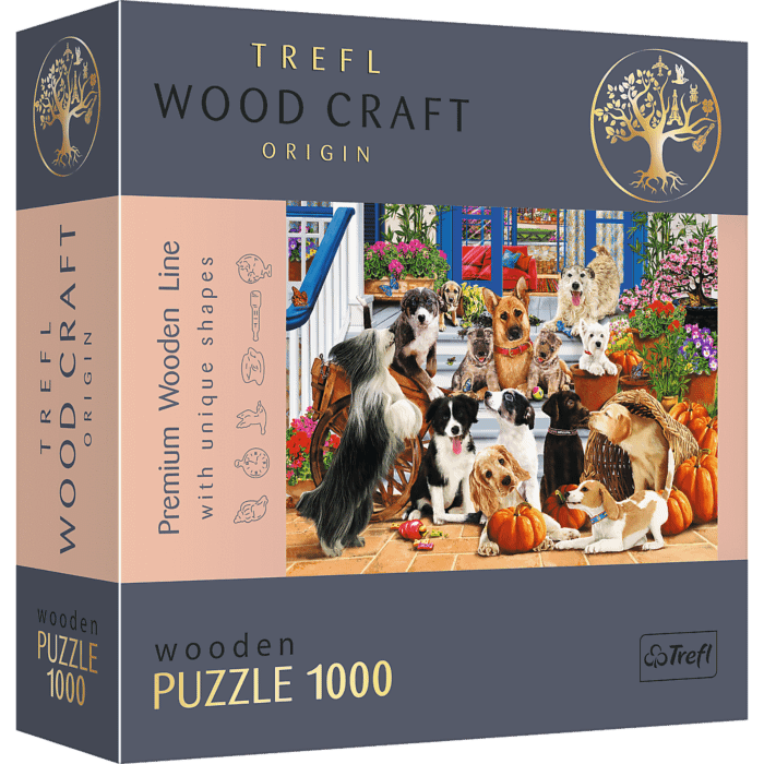 Puzzle drewniane 1000 el. Psia przyjaźń