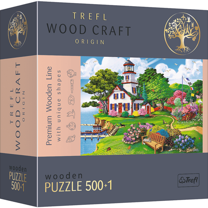 Puzzle drewniane Puzzle 500+1 el. Letnia przystań