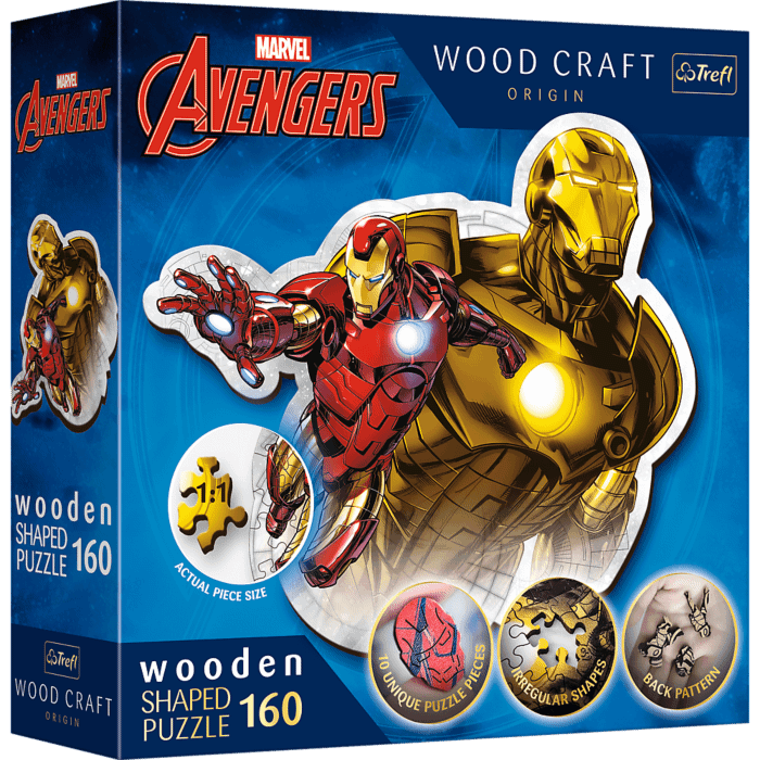 Puzzle drewniane Avengers 160 el. Odważny Iron Man