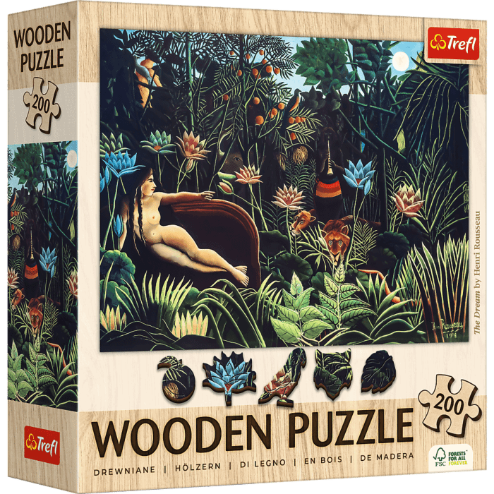 Puzzle drewniane 200 el. Sen, Henri Rousseau