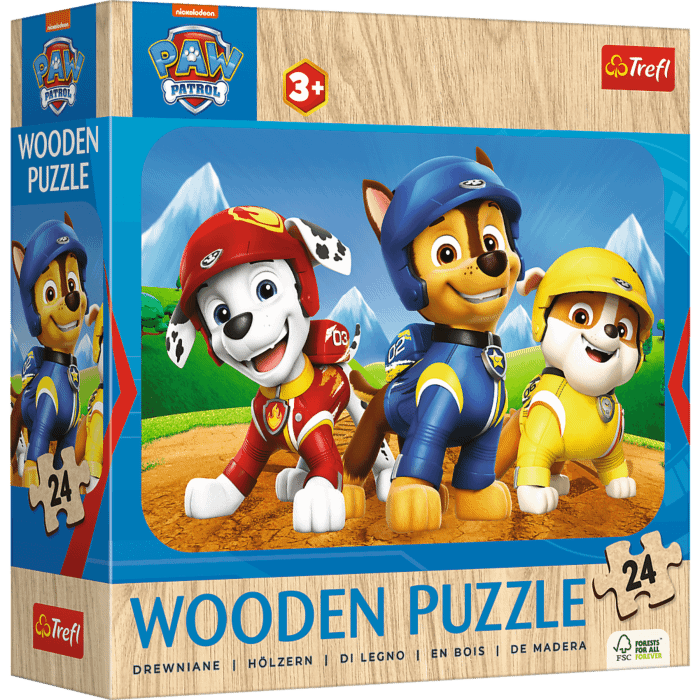 Puzzle drewniane Psi Patrol 24 el. Lovely PAW Patrol Team