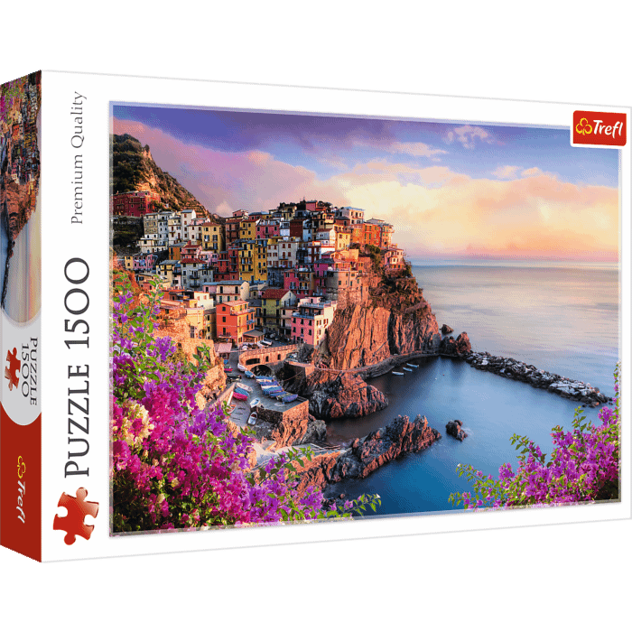 Puzzle 1500 el. Widok na miasteczko Manarola