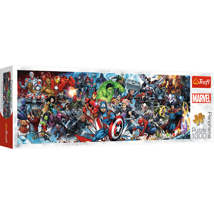 Puzzle panoramiczne Disney 1000 el. Dołącz do Uniwersum Marvela