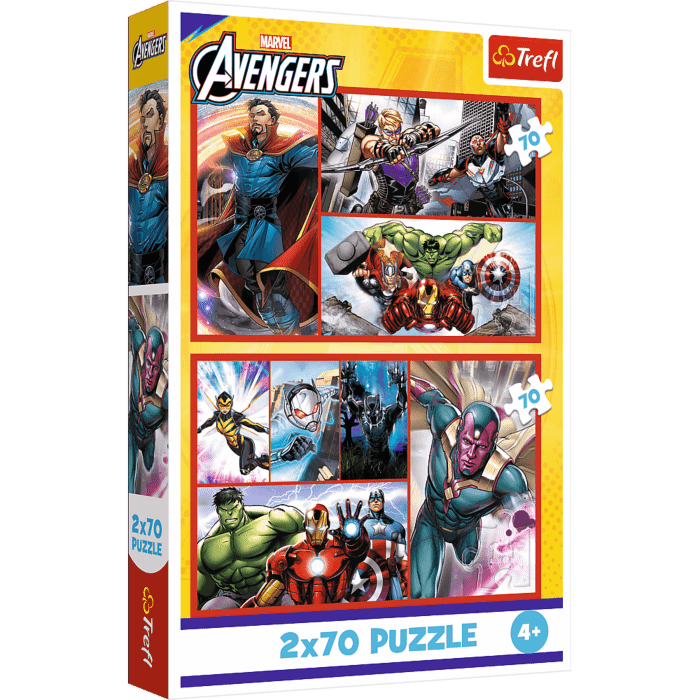 Puzzle Marvel 2 x 70 el. Zostań bohaterem