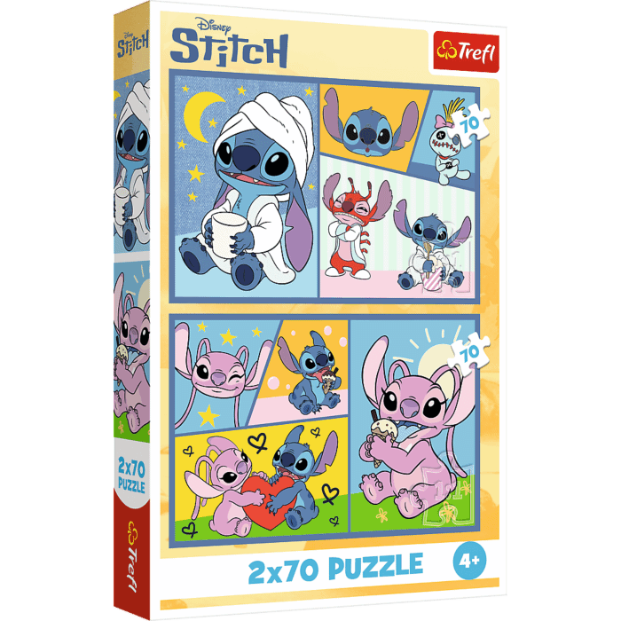 Puzzle Lilo & Stitch 2 x 70 el. Ze Stitchem nie ma nudy