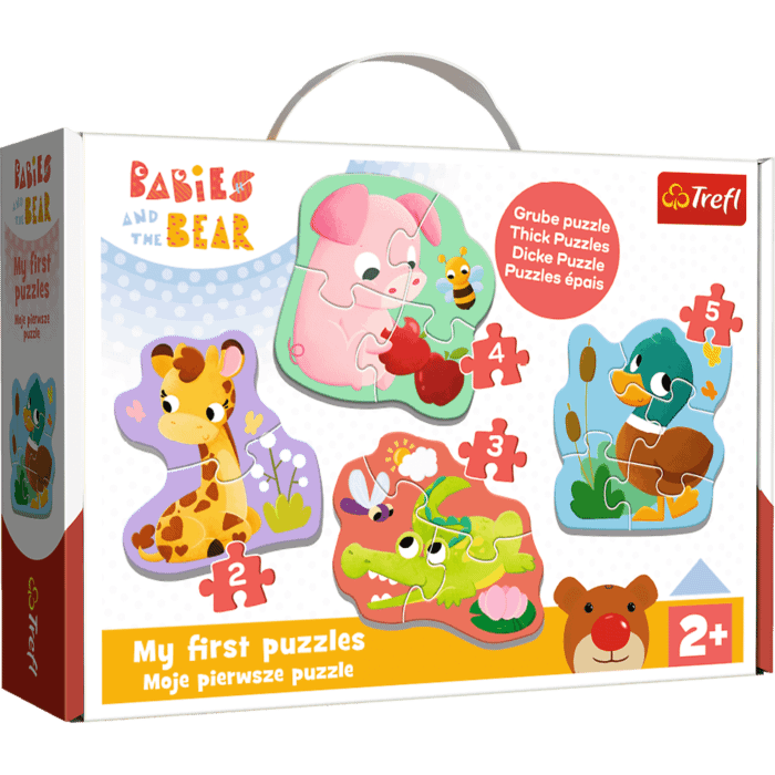 Puzzle Bobaski i Miś, Baby Classic Babies animals