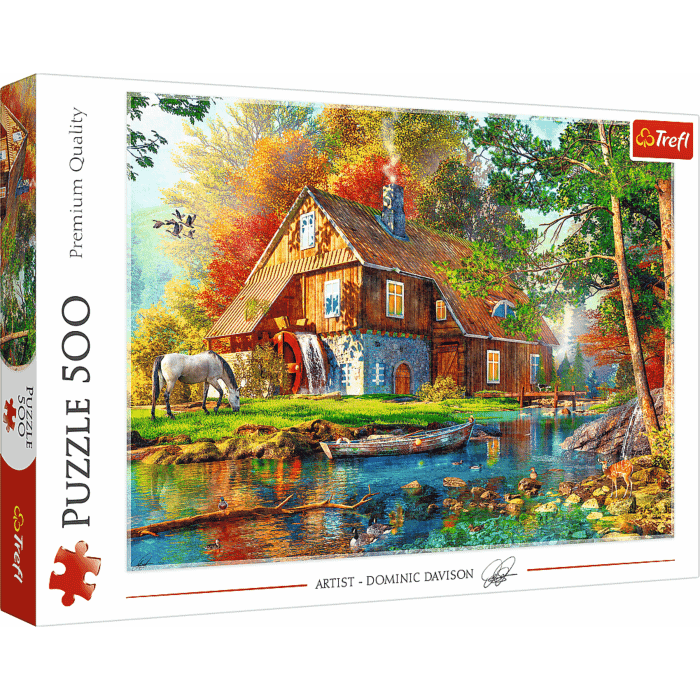 Puzzle 500 el. Chatka nad rzeką