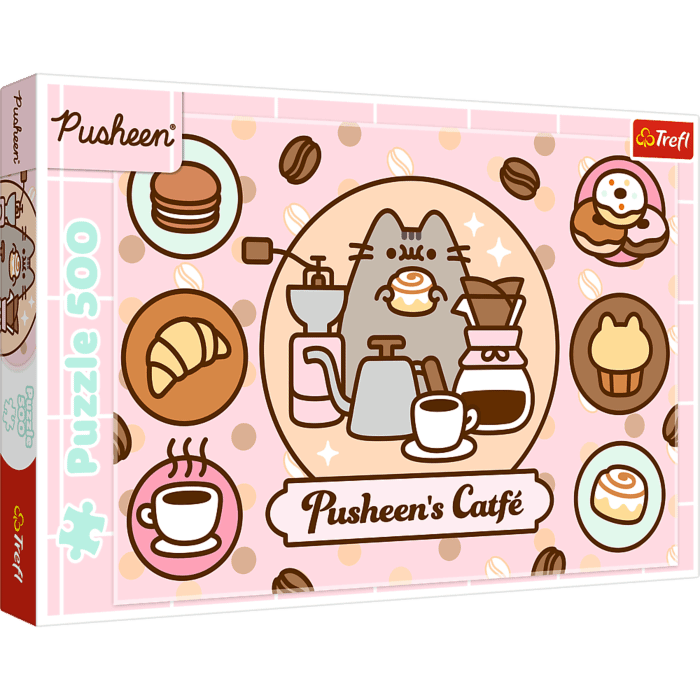 Puzzle Pusheen 500 el. Pusheen w kawiarni