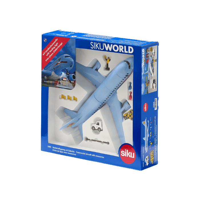 Commercial aircraft with accessories Siku World