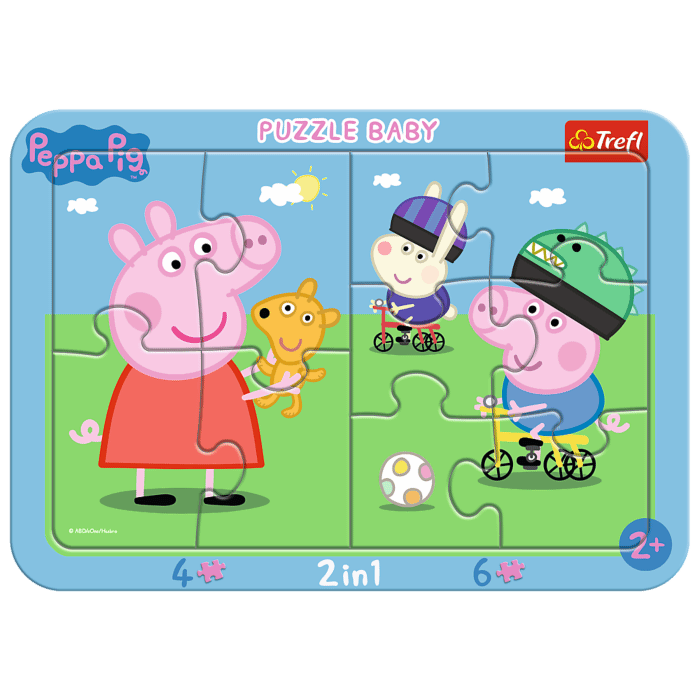 Puzzle Baby ramkowe Świnka Peppa 10 el. Wesoła Świnka Peppa