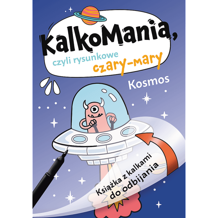 Książka dla dzieci Kosmos. Kalkomania