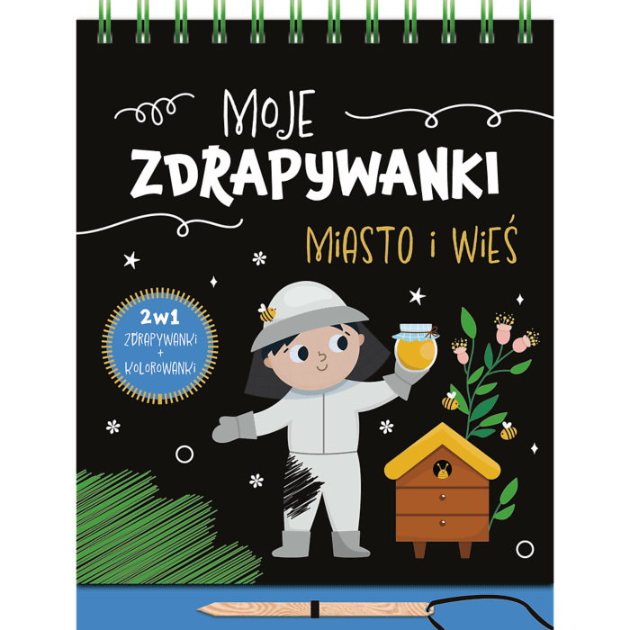 Książka aktywizująca Miasto i wieś. Moje zdrapywanki