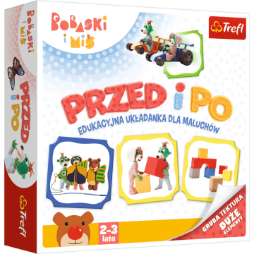 Przed i po Bobaski i Miś | układanka dla dzieci | Trefl | zdjęcie 1