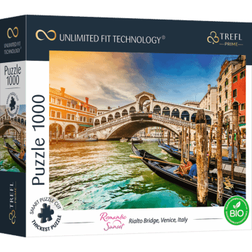 Rialto Bridge, Venice, Italy, Puzzle 1000 elementów od Trefl Prime UFT - zdjęcie 1 