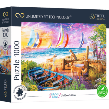 Sailboats View, Puzzle 1000 elementów od Trefl Prime - zdjęcie 1 