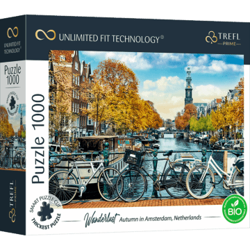 Autumn in Amsterdam, Netherlands, Puzzle 1000 elementów od Trefl Prime - zdjęcie 1