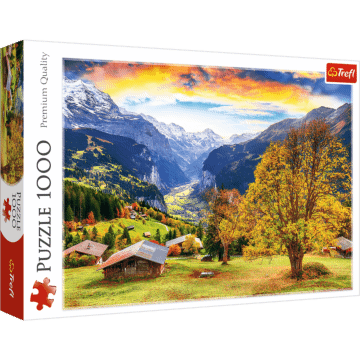 Puzzle 1000 el. Malownicza alpejska wioska