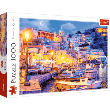 Puzzle 1000 el. Wyspa Procida nocą, Włochy - opakowanie